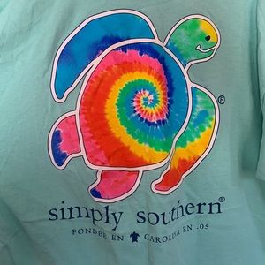 Simply southern tie-dye turtle tee